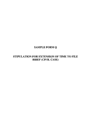 Stipulation for Extension of Time to File Brief