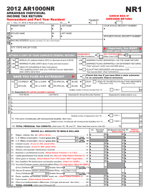 Arkansas Individual Income Tax Return