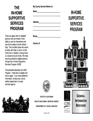 California In-Home Supportive Services Application
