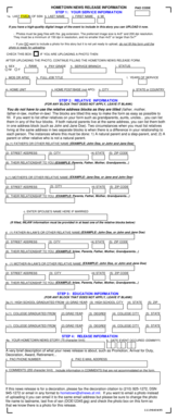 Hometown News Release Form