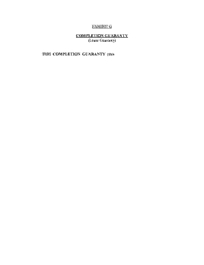 FINAL - Exhibit G to Ground Lease - Completion Guarantydocx - fairfaxcounty