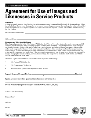 US Fish and Wildlife Image Use Agreement