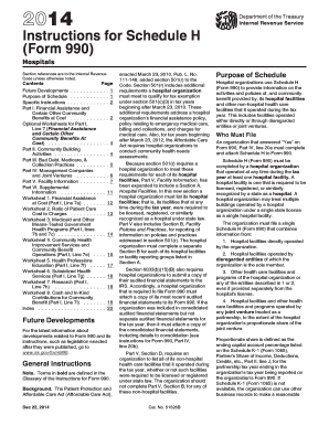 Instructions for Schedule H (Form 990)