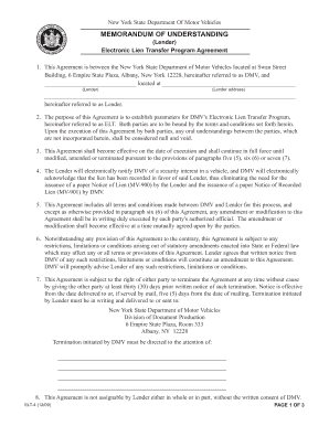 Conditional release memorandum example - MEMORANDUM OF UNDERSTANDING - New York State DMV - dmv ny