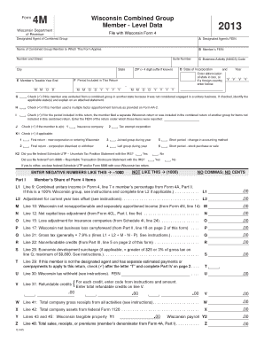 Wisconsin Form 4M Combined Group Member Data