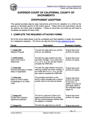 Stepparent Adoption Forms