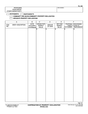 California Community and Quasi-Community Property Declaration