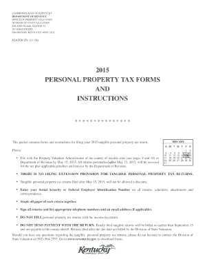 Kentucky Tangible Personal Property Tax Return
