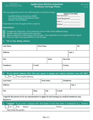 Kansas Medicare Savings Plans Application