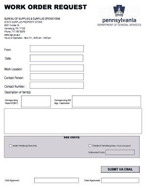 Work Order Request Form