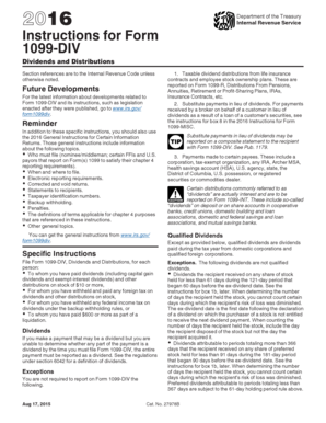 Form 1099-DIV Instructions