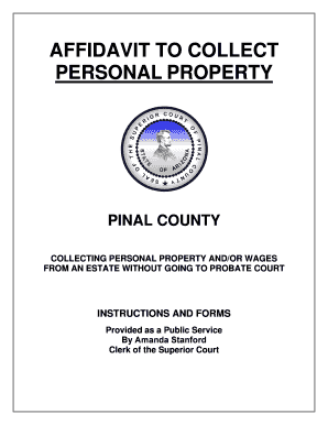 Affidavit to Collect Personal Property