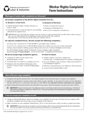 Worker Rights Complaint Form