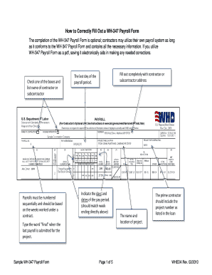 WH-347 Payroll Form
