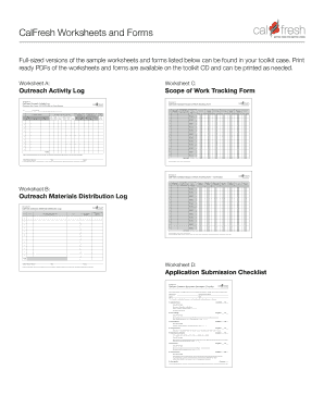 CalFresh Outreach Forms