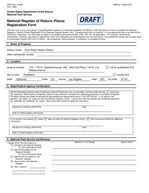 National Register of Historic Places Registration Form
