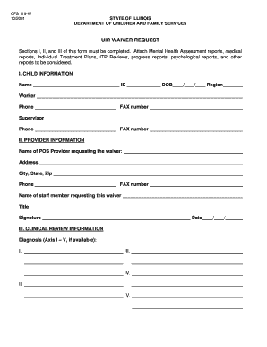 UIR Waiver Request Form