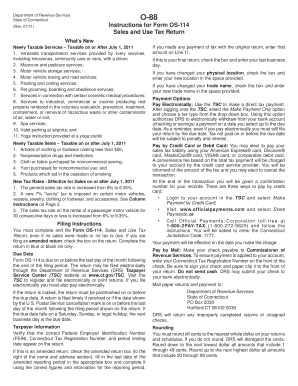 Connecticut Sales and Use Tax Return