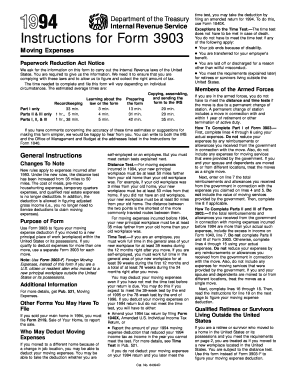 Instructions for Form 3903