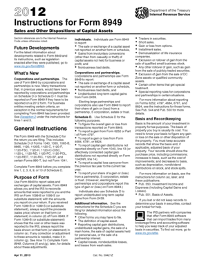Instructions for Form 8949