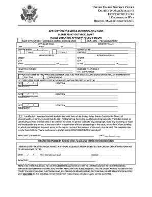 Media Identification Card Application