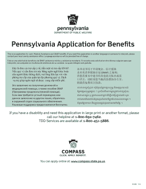 Pennsylvania Application for Benefits