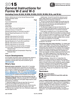 General Instructions for Forms W-2 and W-3