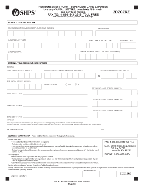 Dependent Care Reimbursement Form