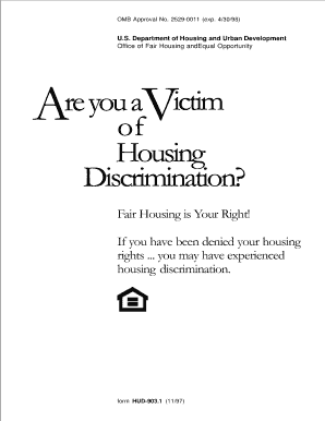 Housing Discrimination Information Form