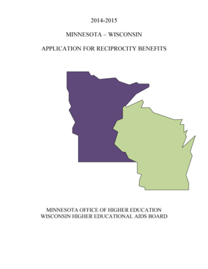 Minnesota-Wisconsin Tuition Reciprocity Application