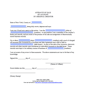 New York Default Judgment on Purchased Debt