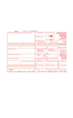 Form 1099-R Tax Document