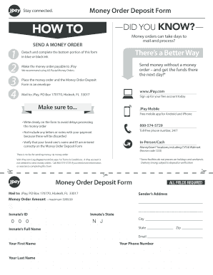 Money Order Deposit Form