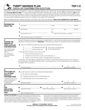 TSP-1-C Catch-Up Contribution Election Form