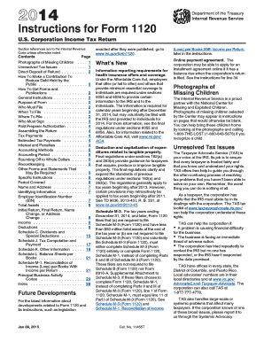 Instructions for Form 1120