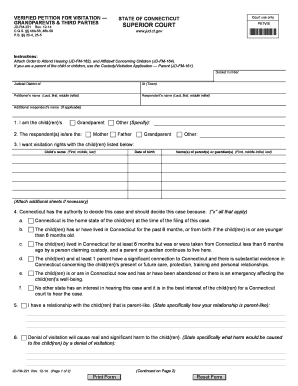 Verified Petition for Visitation
