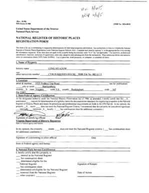 National Register of Historic Places Registration Form