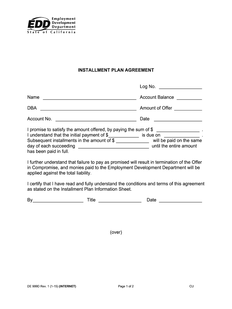 installment payment agreement Preview on Page 1