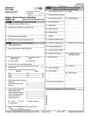 Schedule K-1 Form 1065