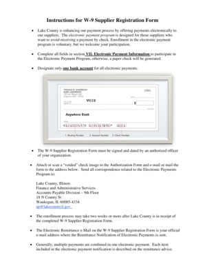 W-9 Supplier Registration Form