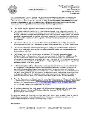 Ohio Liquor Permit Application