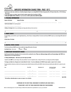 Employee Information Change Form