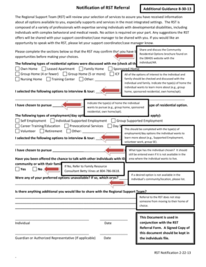 RST Referral Notification Form