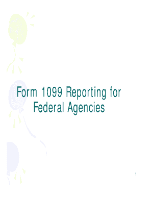 Form 1099 Reporting for Federal Agencies