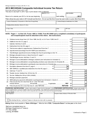 Michigan Composite Individual Income Tax Return