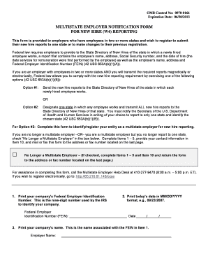 Multistate Employer Notification Form