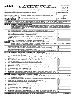 IRS Form 5329 2011