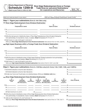 Illinois Schedule 1299-B