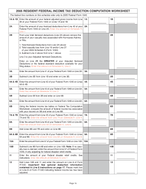 Louisiana Resident Individual Income Tax Return 2005