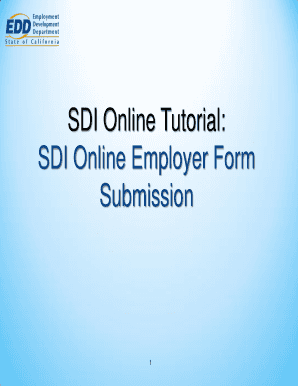 California Disability Insurance Employer Form